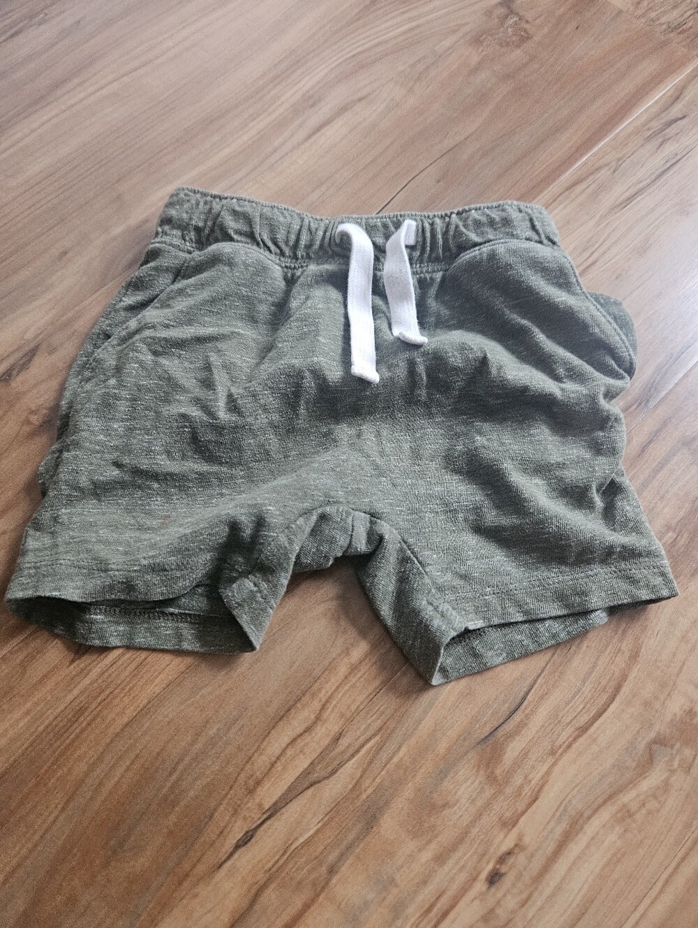 Kid's 2t Olive Drawstring Casual Shorts